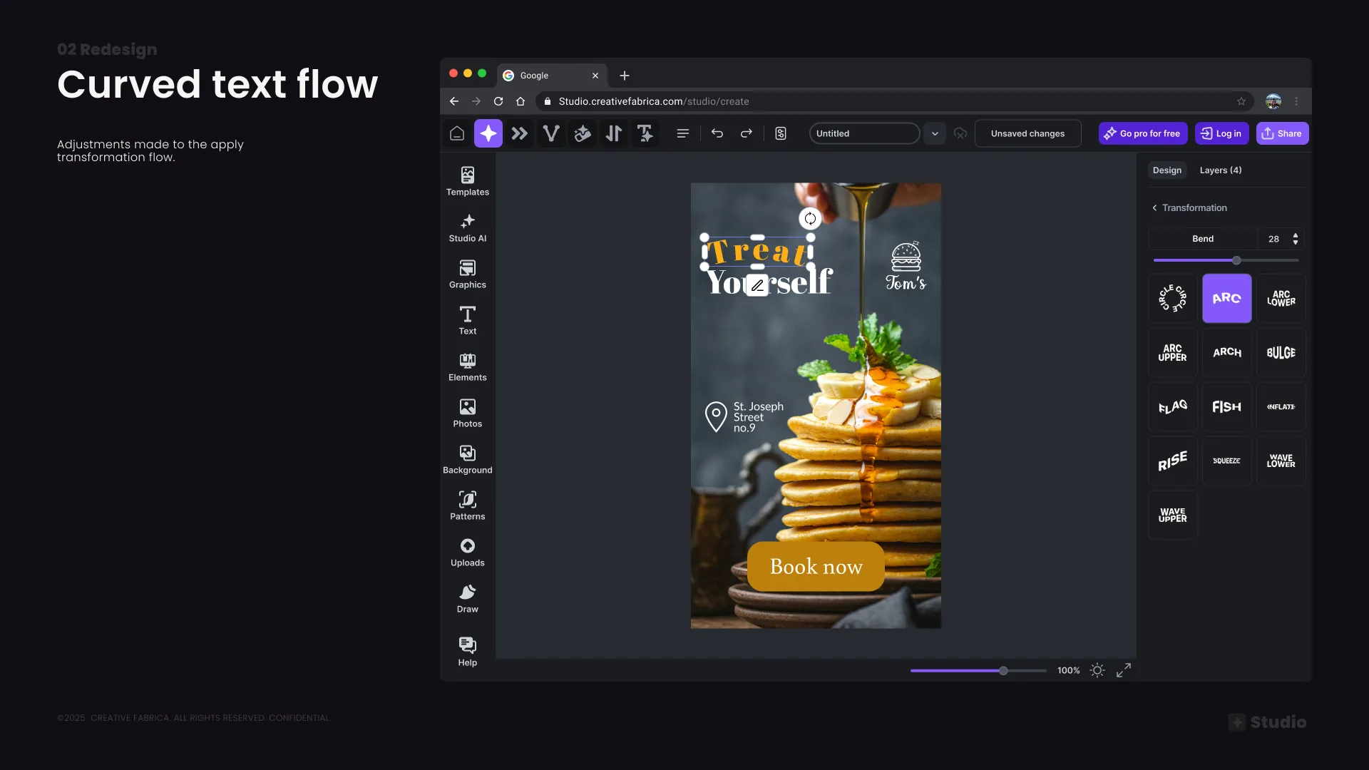 Curved Text Flow