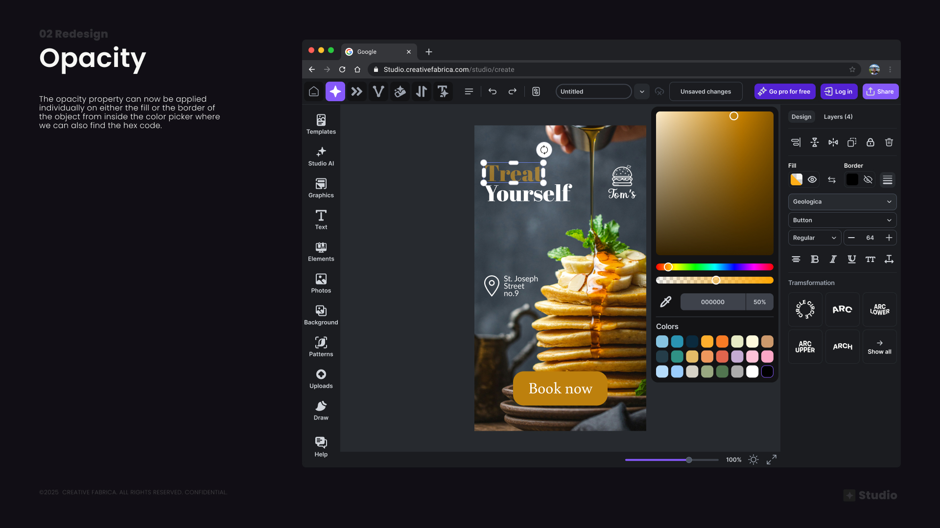 Opacity in Color Picker