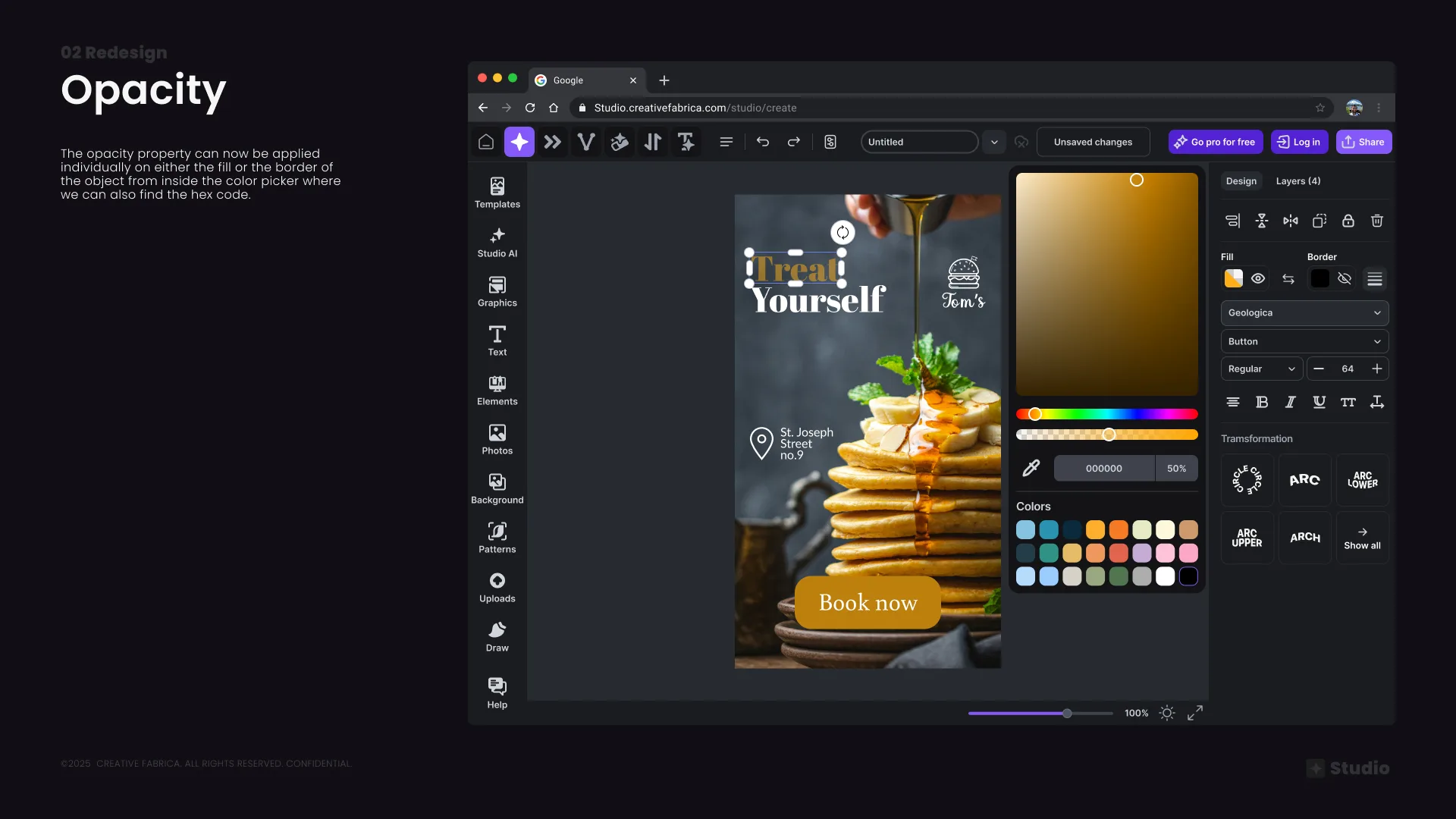 Opacity in Color Picker