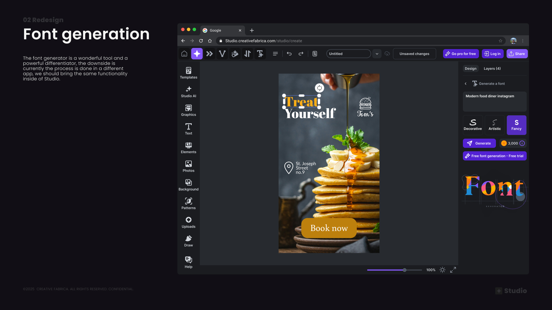 Font Generation — Prompt UI