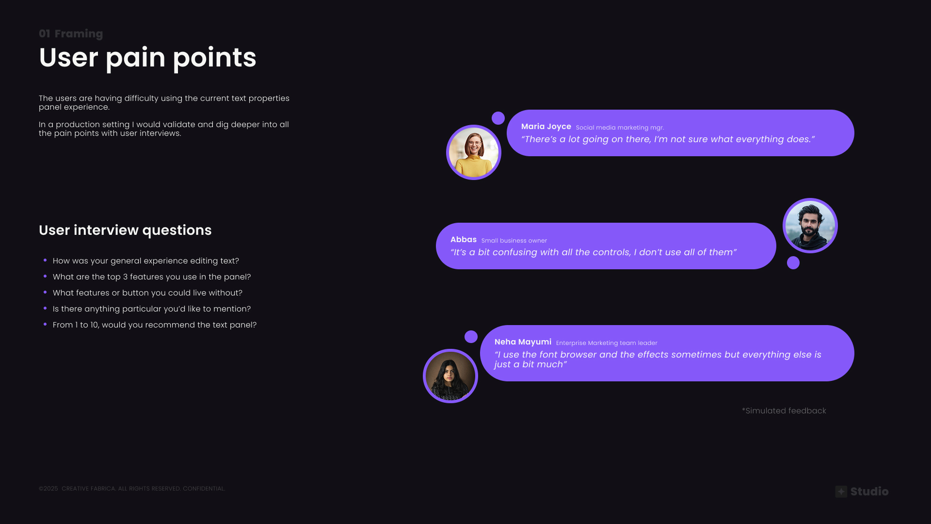 User Pain Points & Interview Methodology