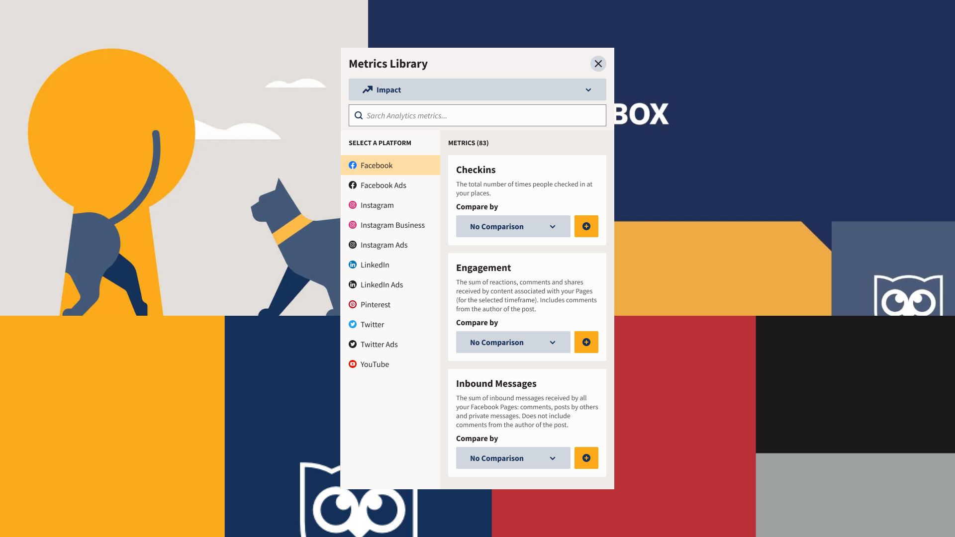 Metrics Library modal