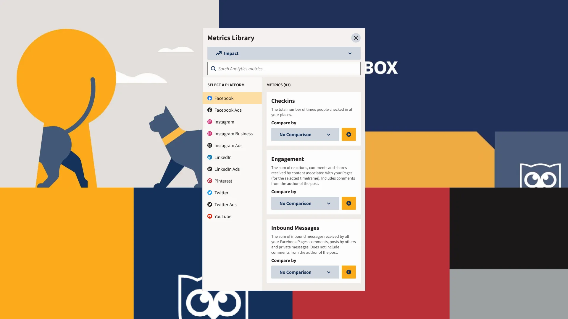 Metrics Library modal