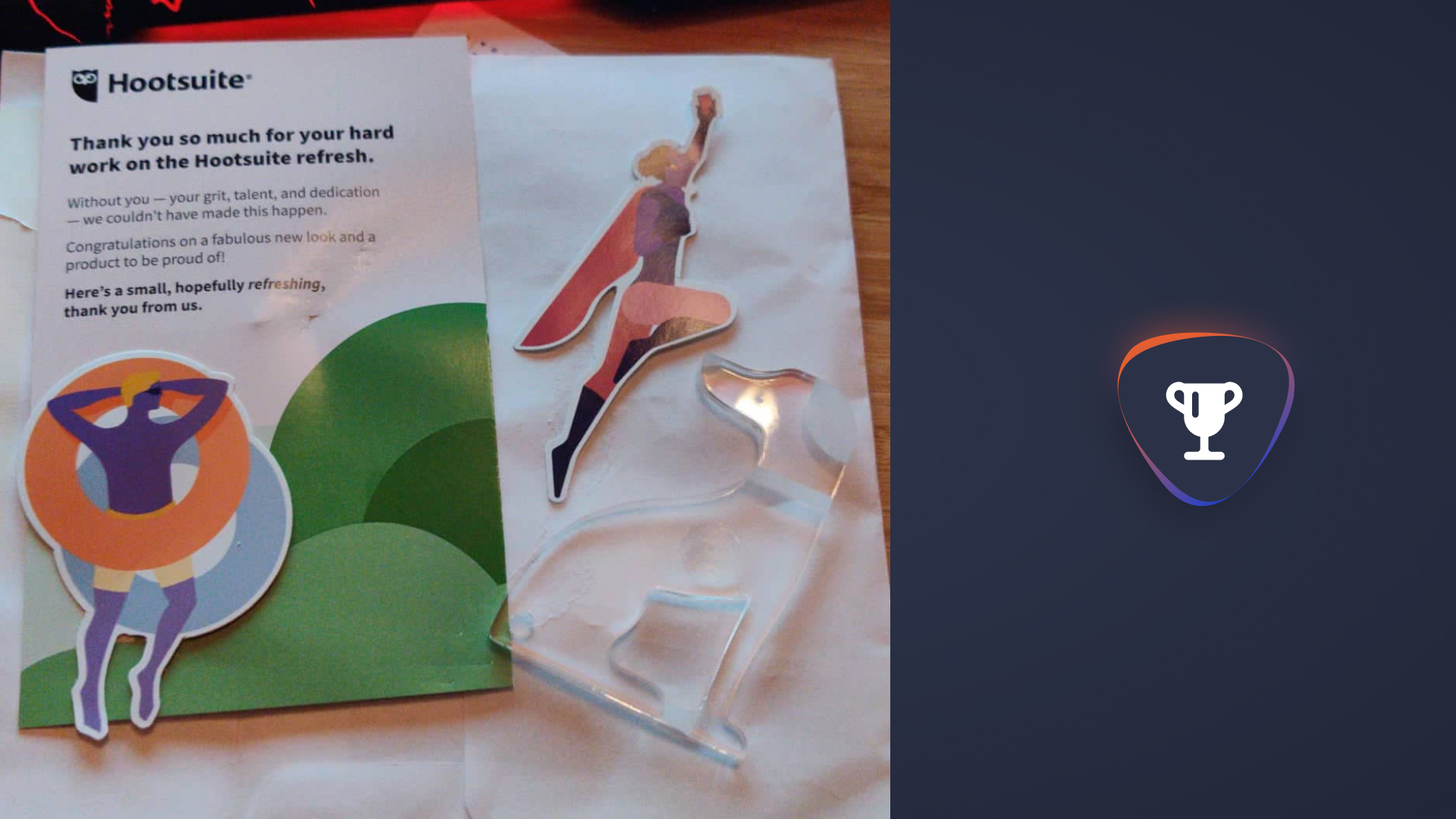 Hootsuite team thank-you for the refresh