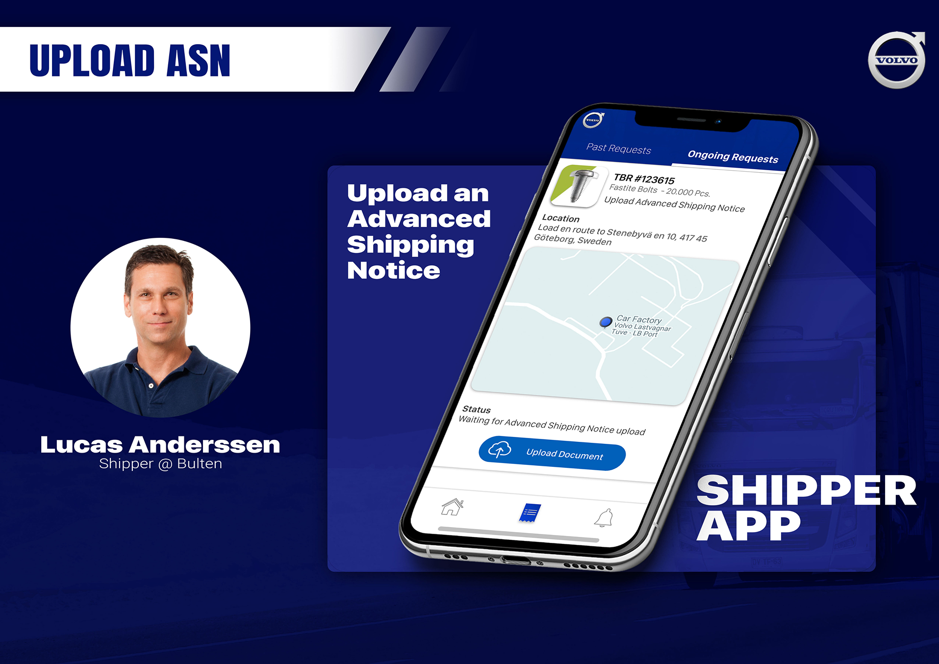 Lucas — shipper mobile app
