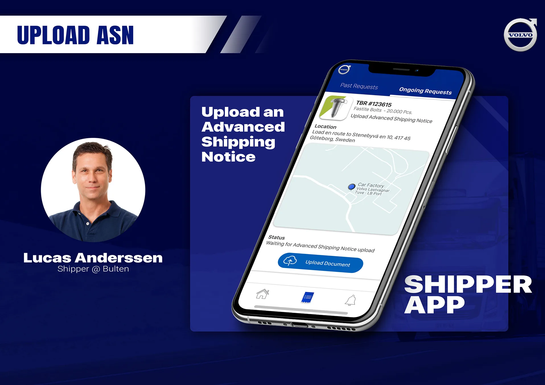 Lucas — shipper mobile app