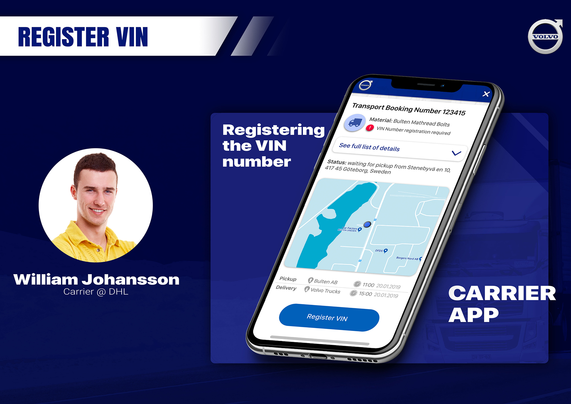 William Johansson — production planner persona screen