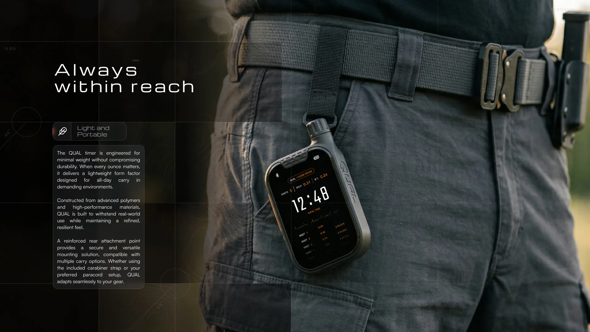 QUAL Shot Timer — slide 2